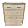 Rattan chest of drawers