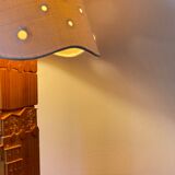 Pine lamp carved 80s