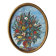 Oil painting on panel of a bouquet of colourful flowers in a vase, signed Valota.