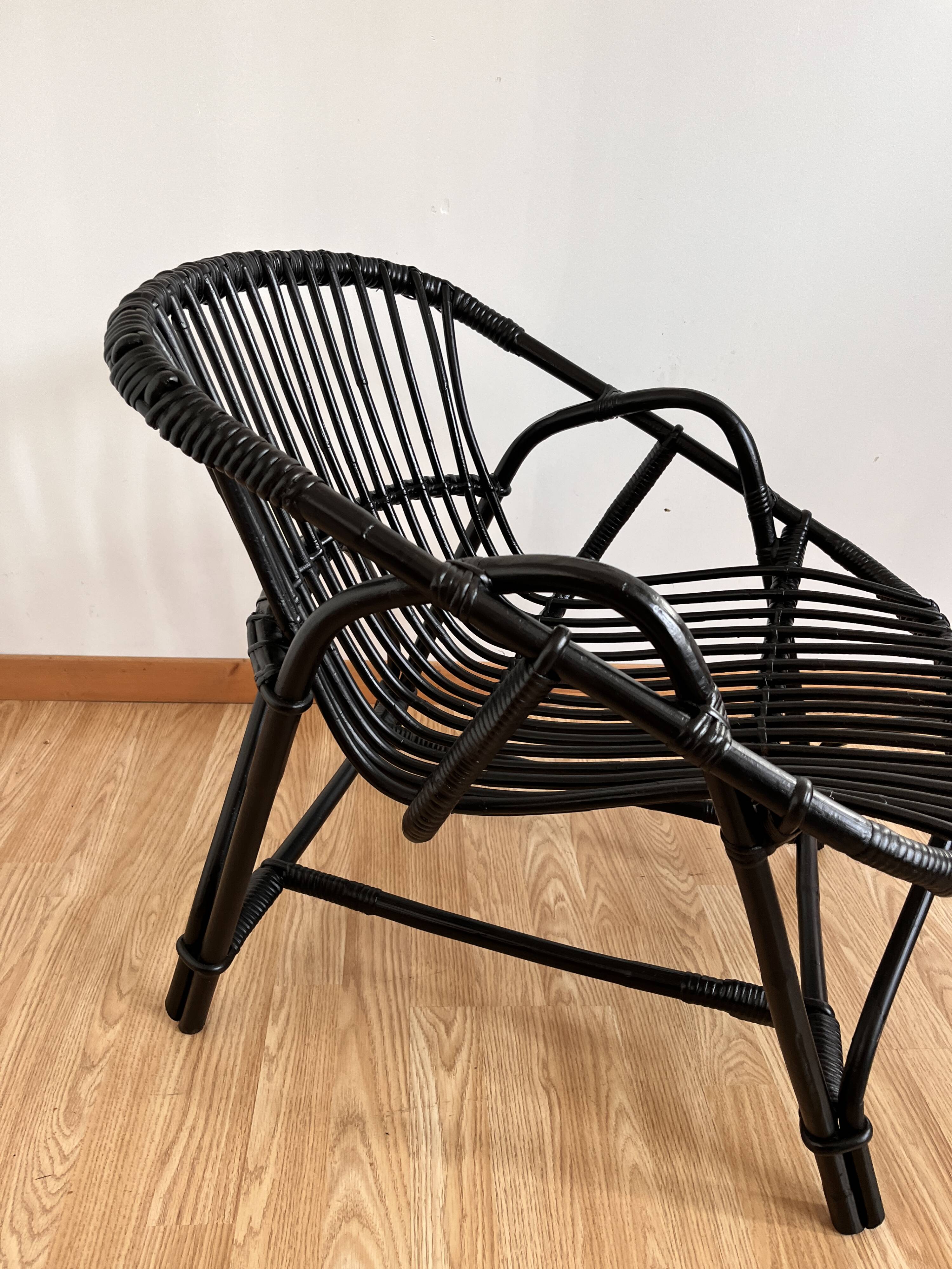 Rattan armchair