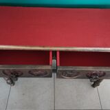 Wooden console 2 drawers antique Chinese style
