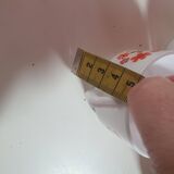 set of 8 small vintage Arcopal Scania cups with small orange liberty flowers from the 70s