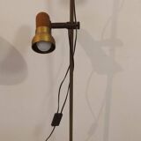 Lampadaire Leuchten 1990 en bois et laiton