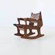 Angel Pazmino rocking chair and hocker Muebles de Estilo Ecuador 1960