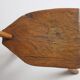 Brutalist tripod stool in carved wood, 1950s
