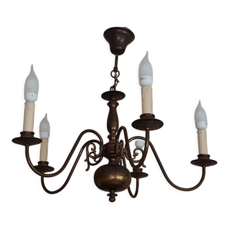 Dutch style chandelier and wall lights