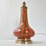 Art Deco lamp in flamed stoneware 1920