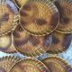 12 large fish plates in Sarreguemines slurry