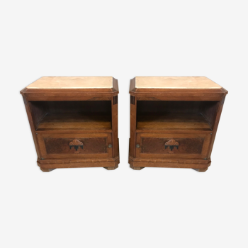 Art deco bedside pair