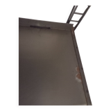 Grande étagère murale chrome design alu et métal 1970 industriel 220cm