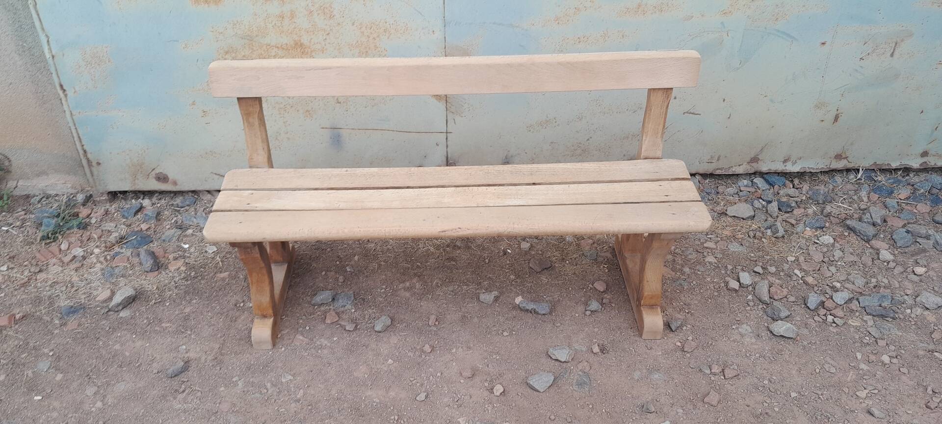 Small decorative beech bench