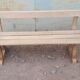 Small decorative beech bench