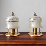 Paire de lampes anciennes art déco