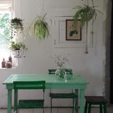 Green farm table