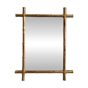 Miroir en stuc doré - patine