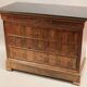 Mahogany and marble chest of drawers (Louis Philippe style)