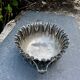 Silver fruit bowl with dragonflies Art Nouveau