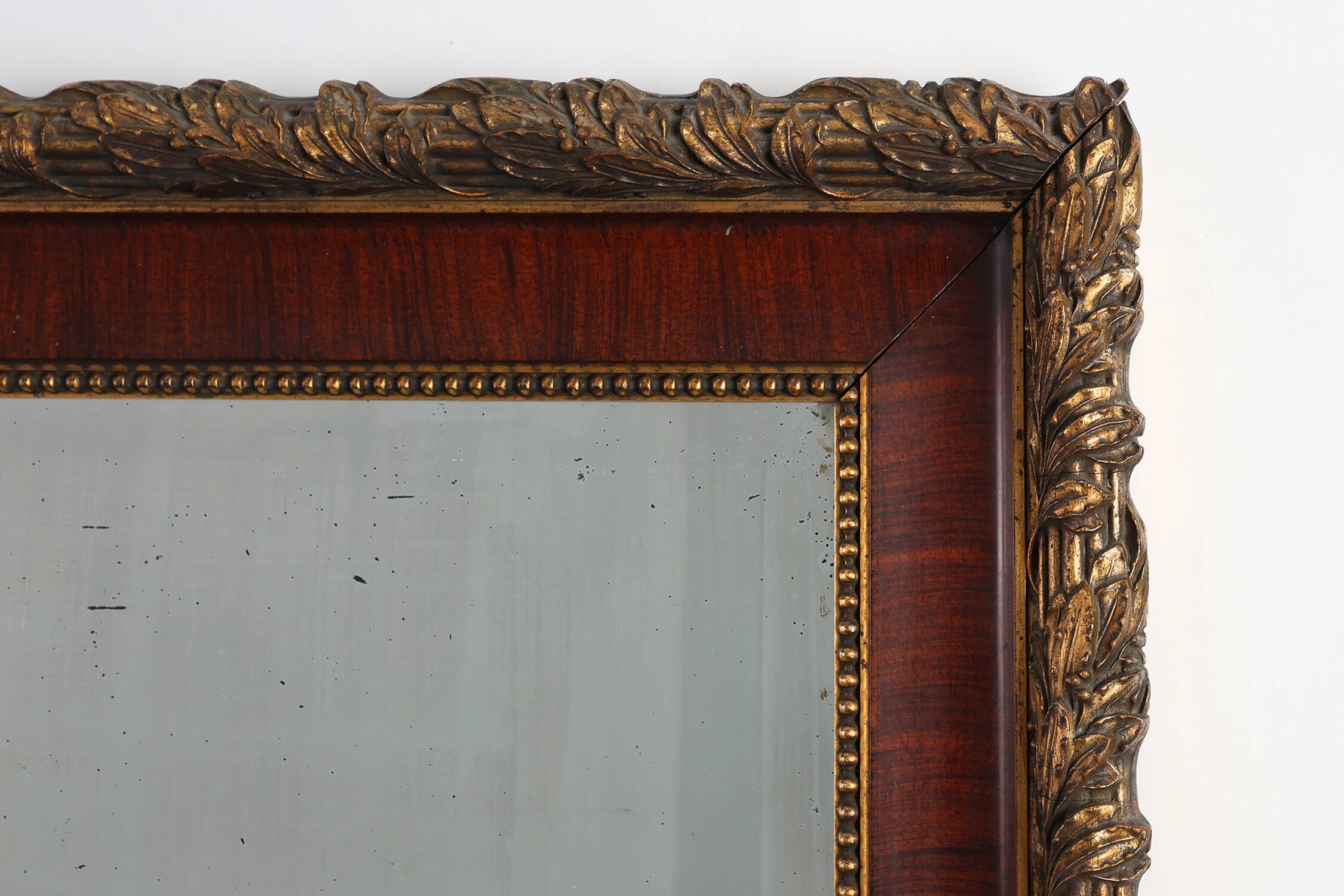 French classical mirror with gilded details, ca. 1900