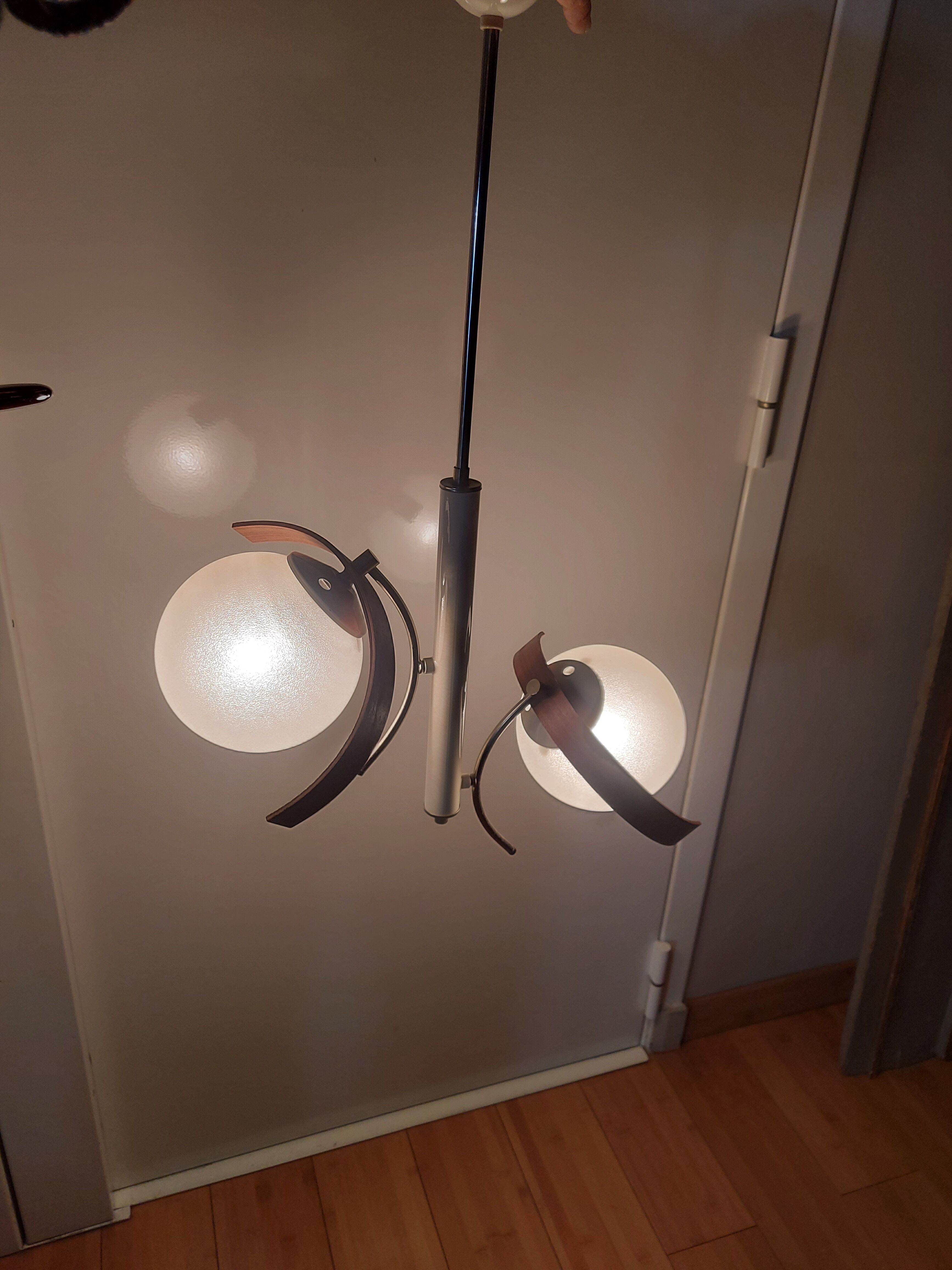 Vintage suspension lamp 50s