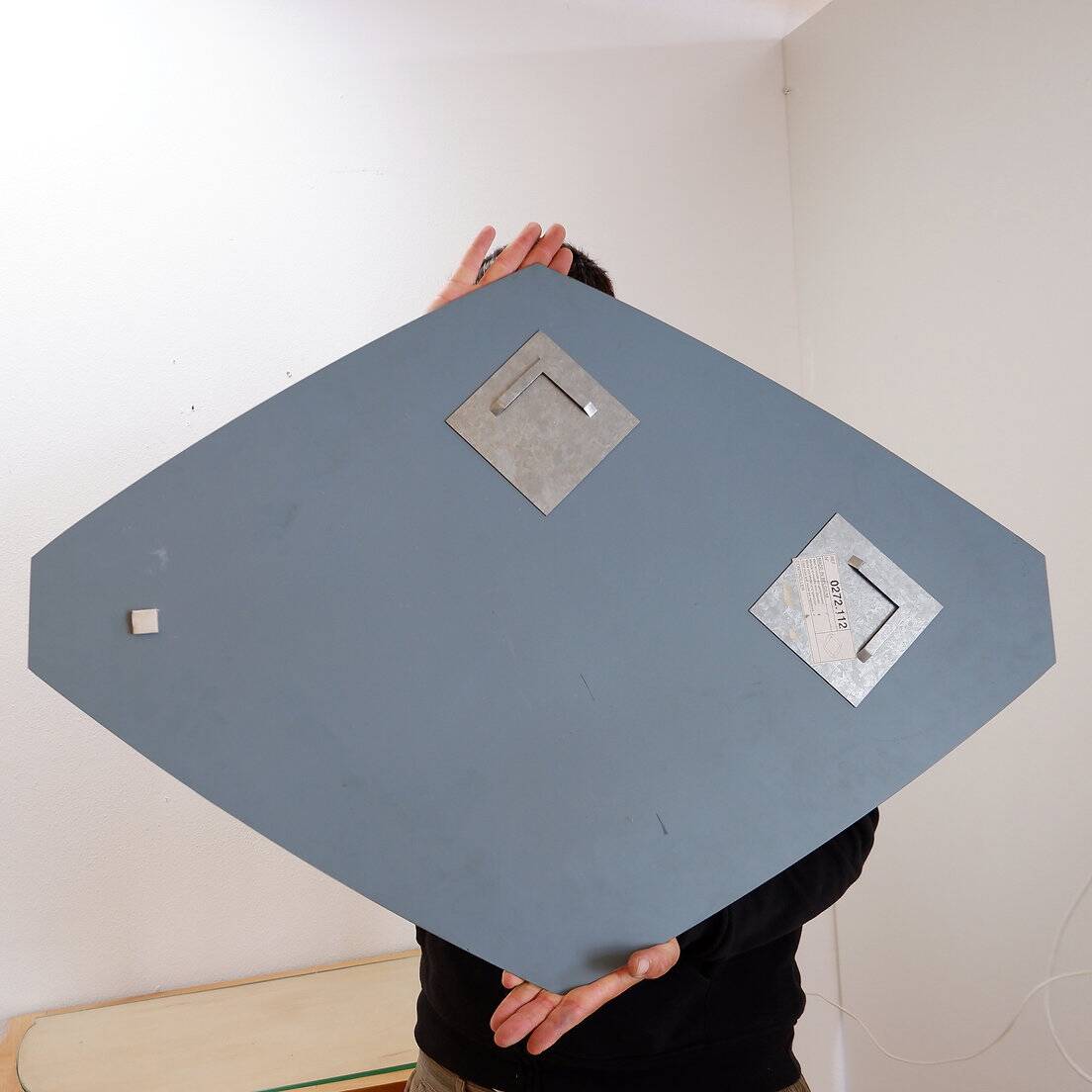 Large Art Deco "diamond" wall mirror