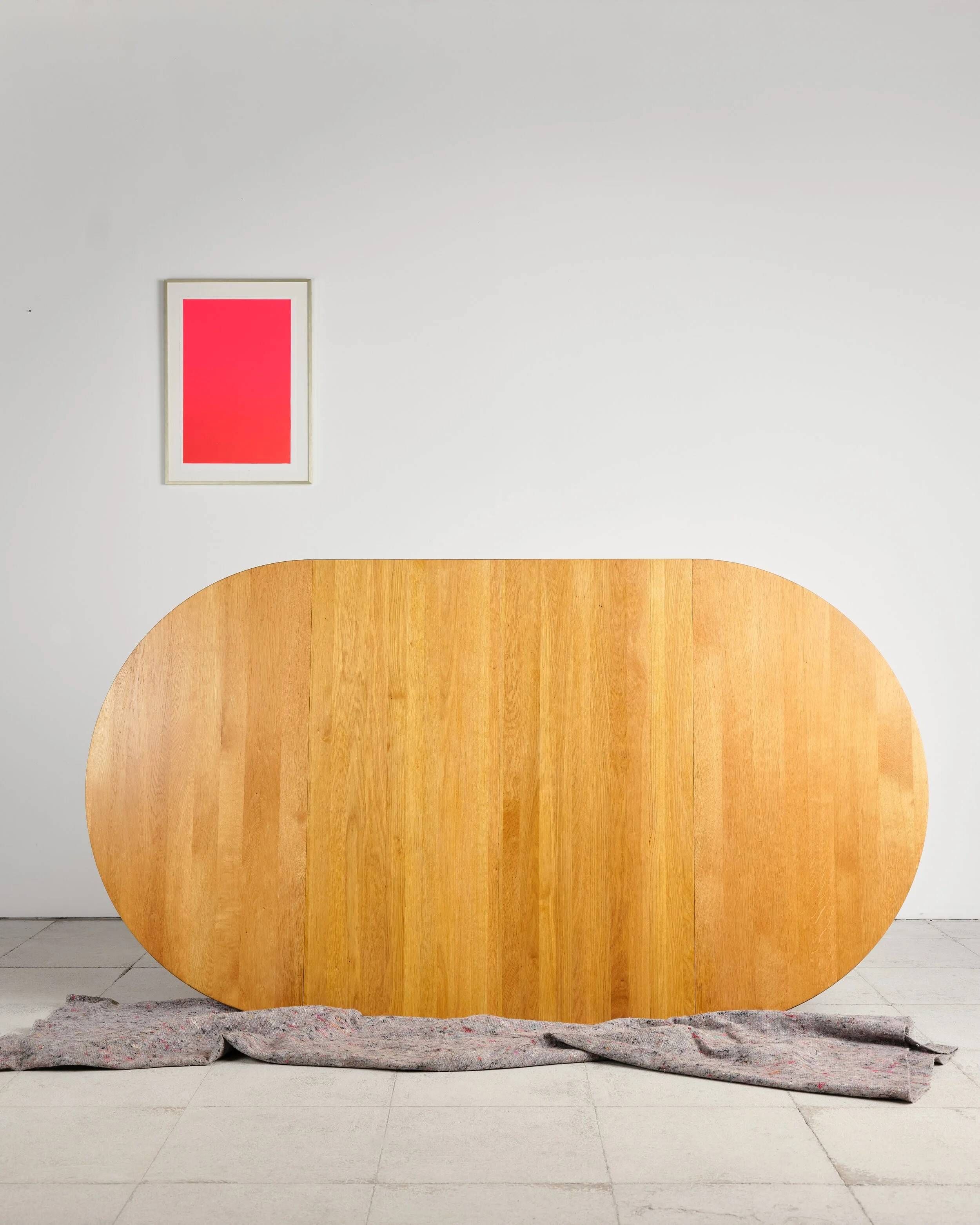 Table ronde extensible en chêne par Hans J. Wegner, Danemark, années 70