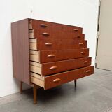 Danish commode model 314 in teak by Johannes Sorth for Nexø Møbelfabrik, 1960s.