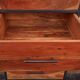 High metal furniture with 6 wooden drawers