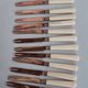 12 giltmetal cheese knives