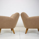 Pair of design club armchairs, 1970's.