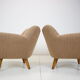 Paire de fauteuils club design années 1970