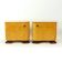 Art Deco Bedside Tables In Root Veneer, Czechoslovakia 1940s