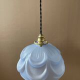 Art Deco molded glass pendant light