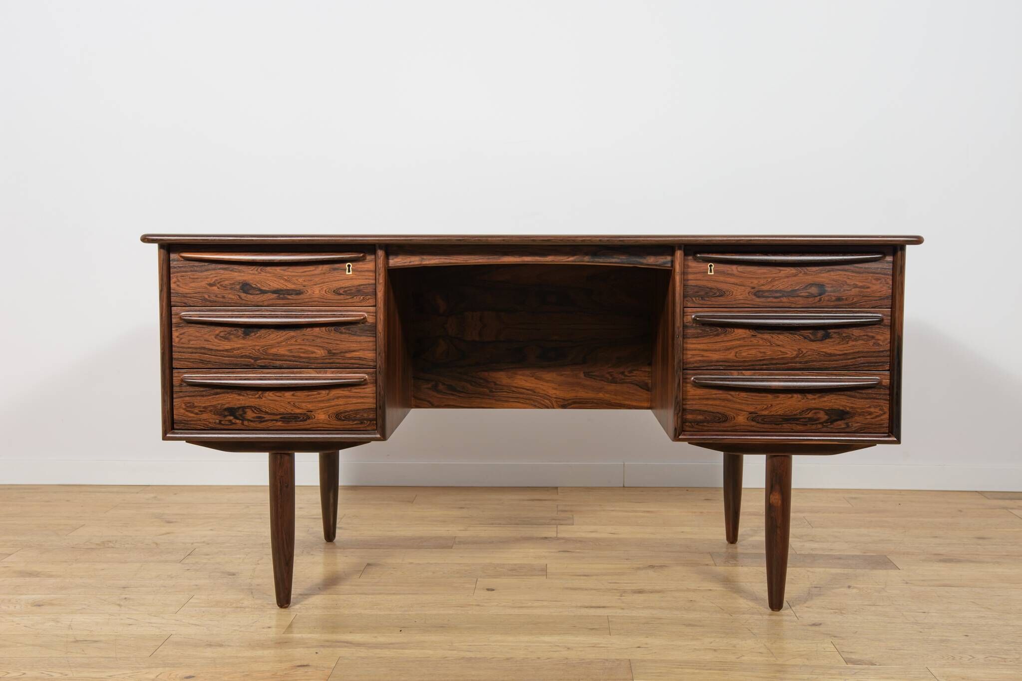 Mid-Century Rosewood Desk by Svend Åge Madsen for Falster Møbelfabrik, Denmark, 1960s