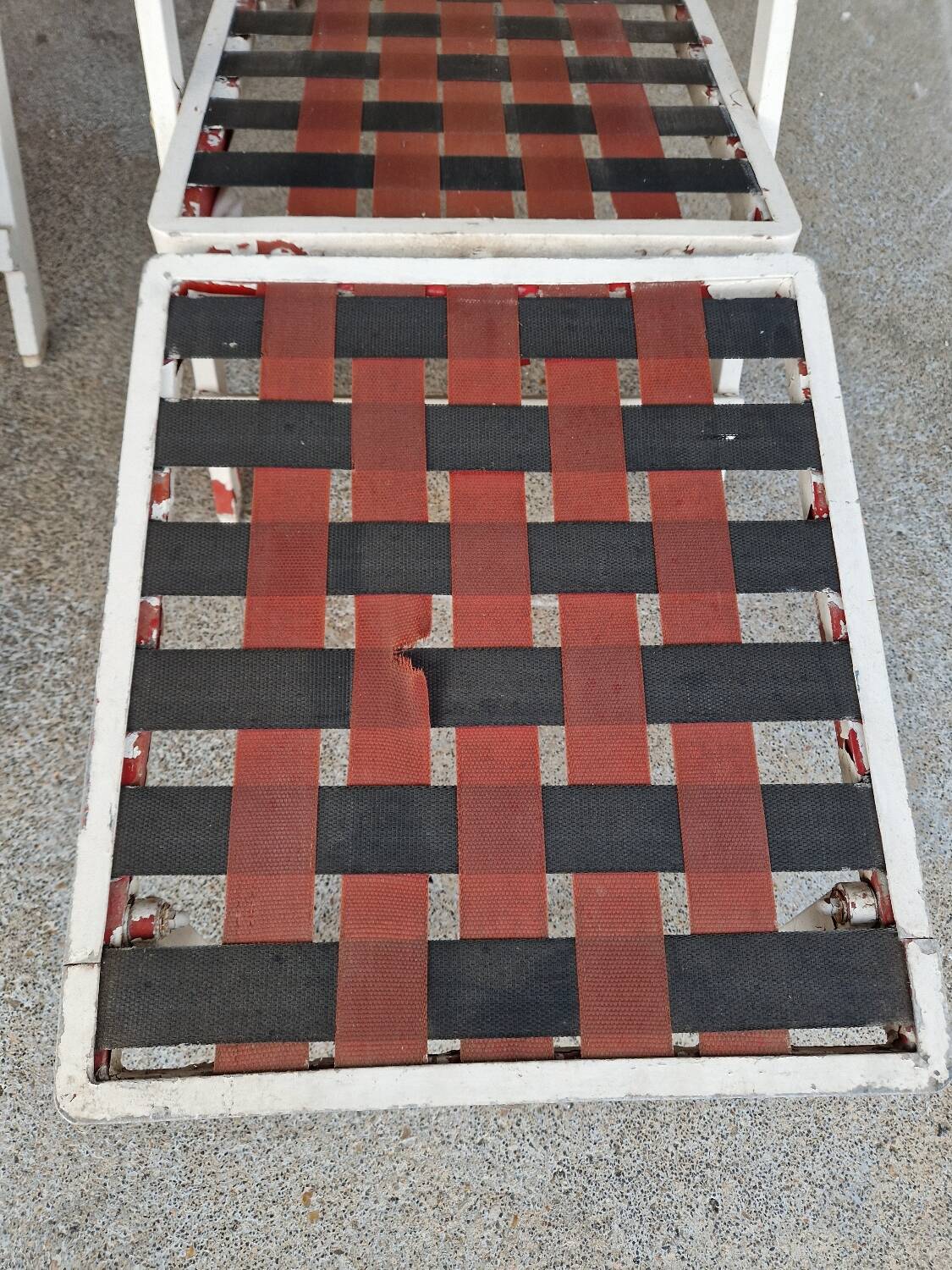 Two Deck Chairs From The Liner France