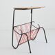 Side table / Scoubidou magazine rack 1950 vintage