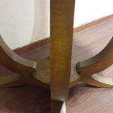 Art deco veneer walnut side table
