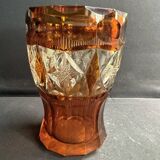 Amber Crystal Vase – Bohemia