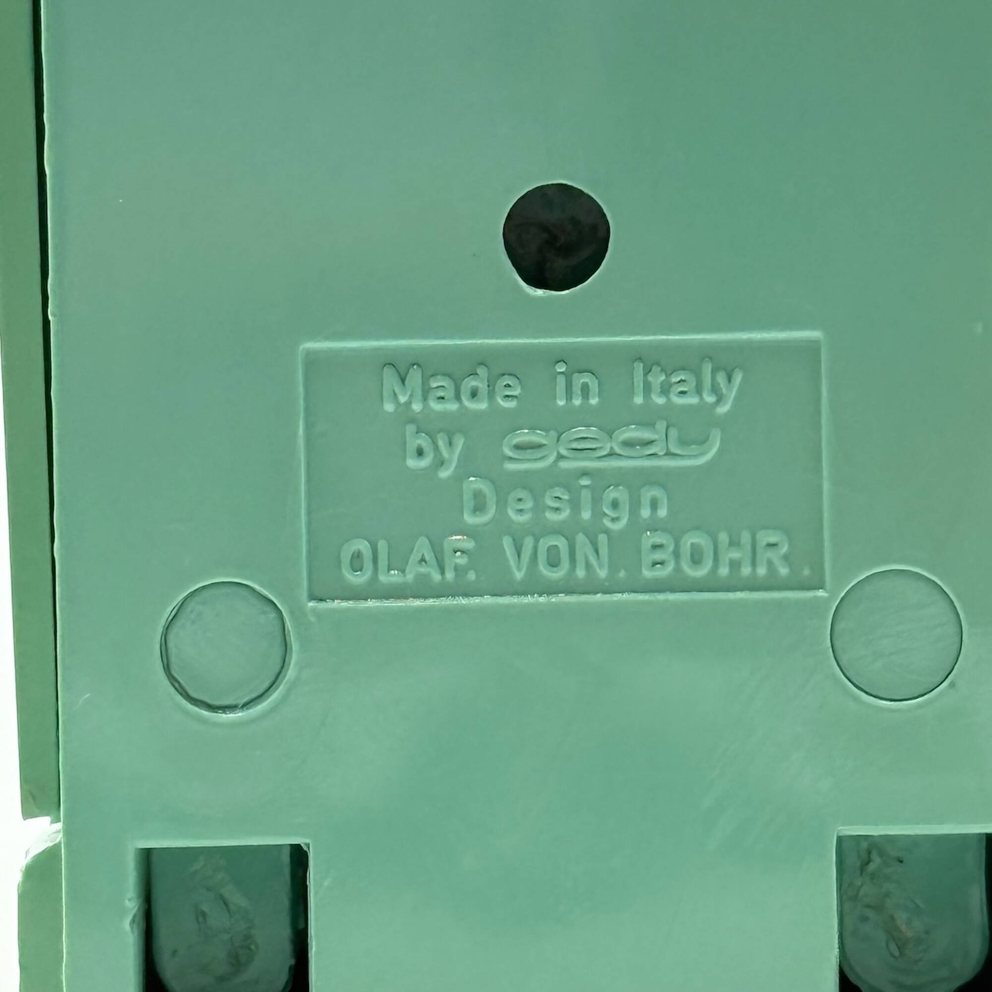 Teal Green Olaf von Bohr Gedy Hooks, Italy 1970s – Space Age Design