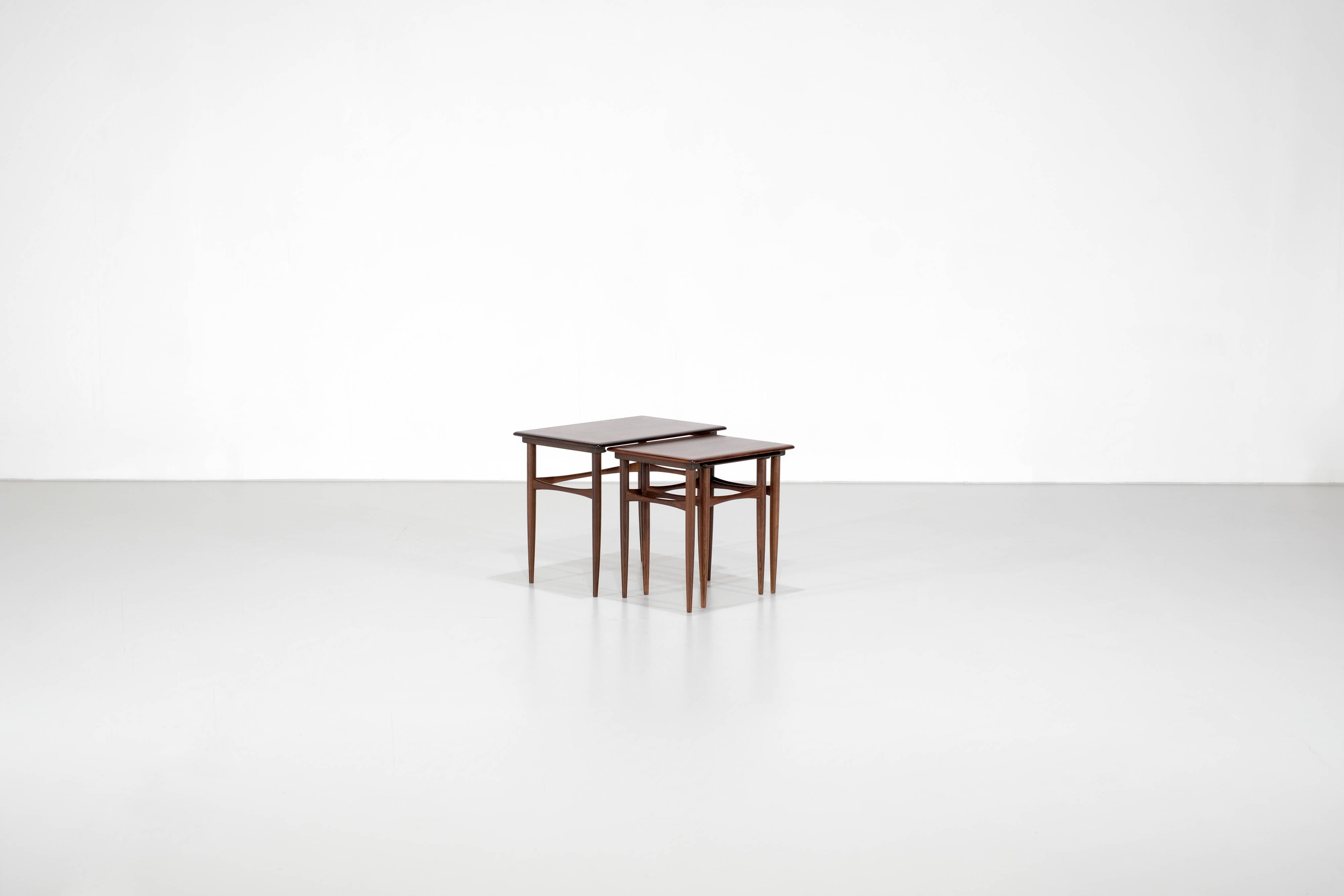 Side tables by Kai Kristiansen for Skovmand & Andersen Denmark 1960