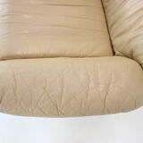 Large Scandinavian Adjustable Leather Armchair by Peem, 1970s, Finland
