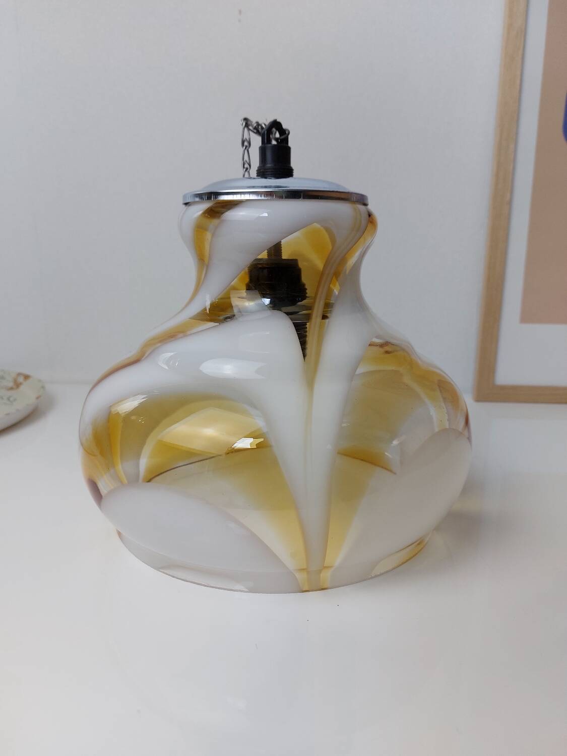 Murano lampshade pendant light