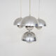 Set of four Verner Panton "Flower pot" pendant lights, Denmark