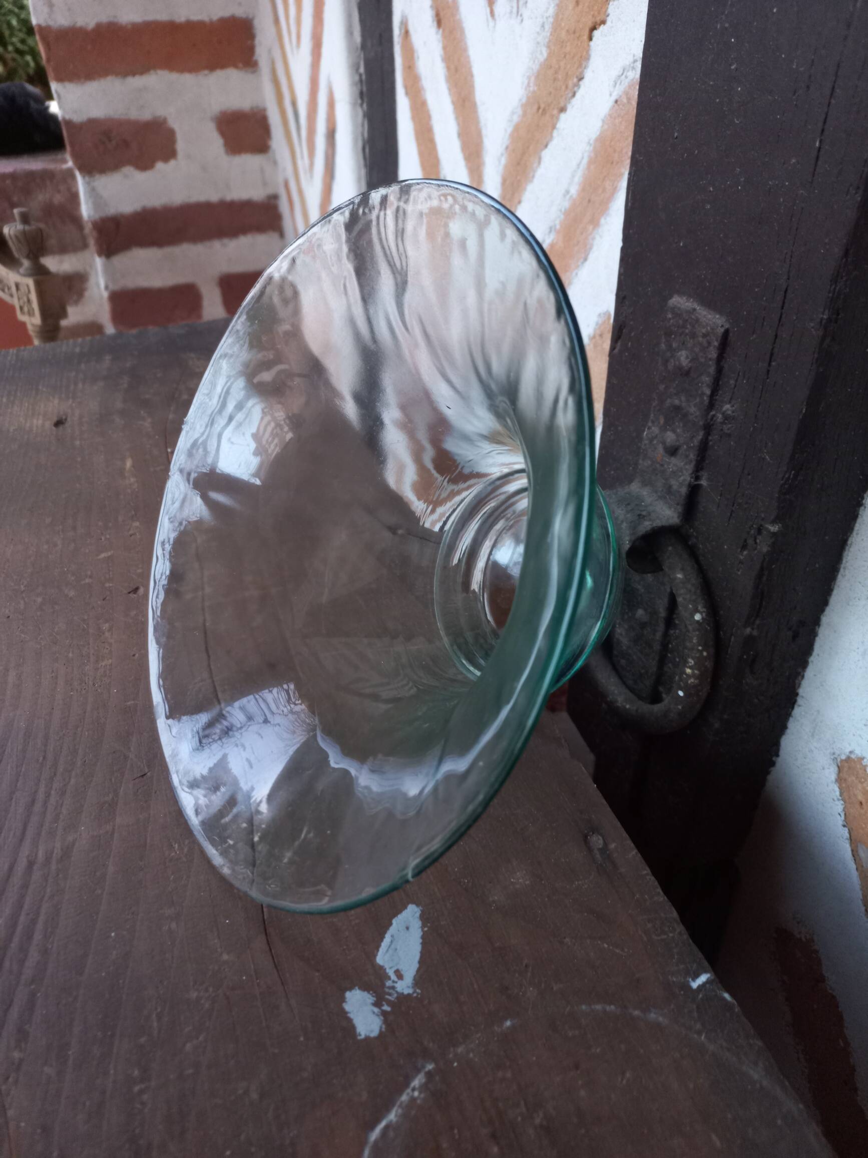 Cloche verre vert céladon