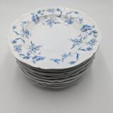 10 soup plates old porcelain royal factory of Limoges