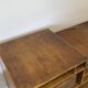 Vintage shop counter made of wood and metal
