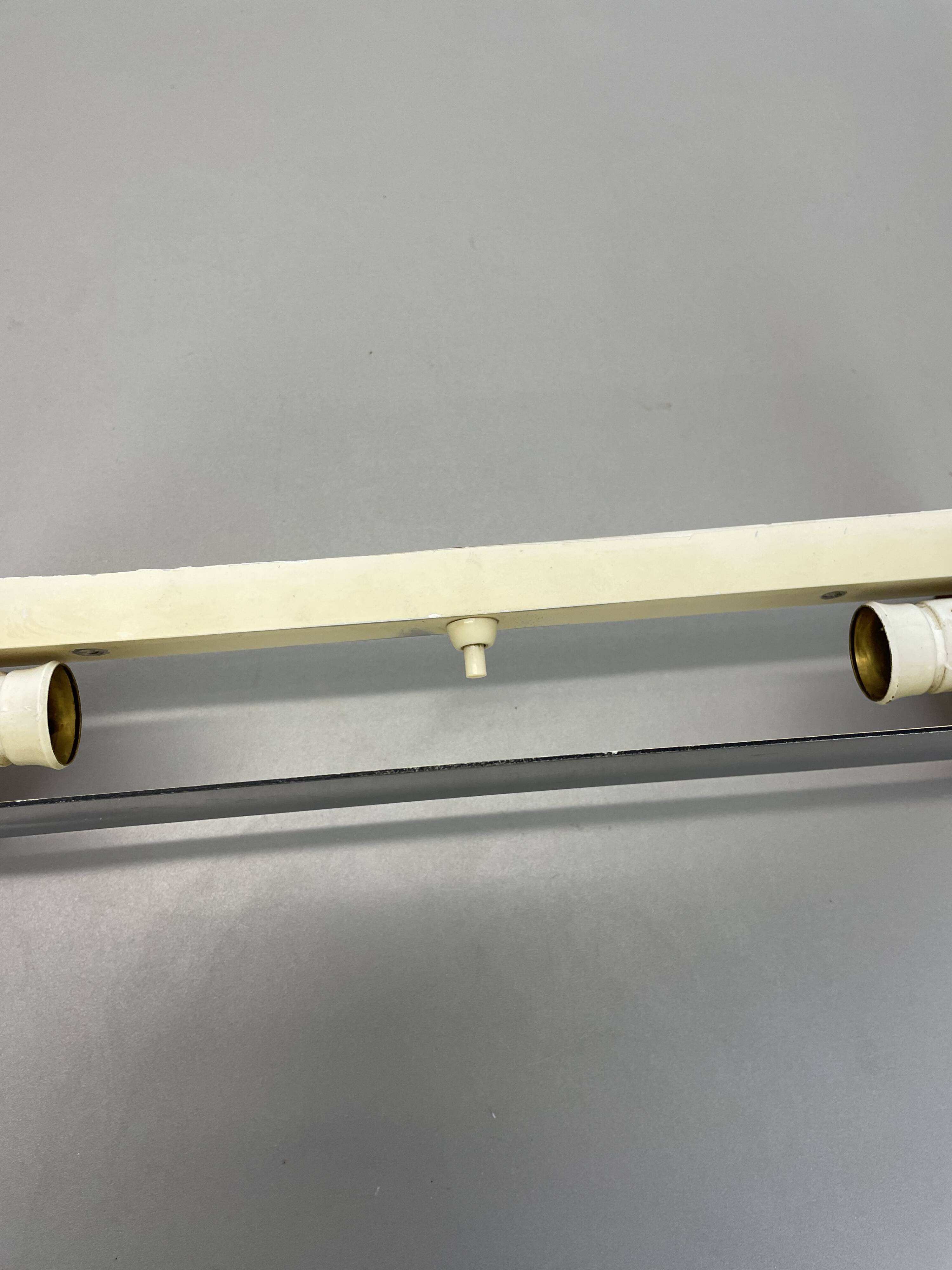 cubic Large 38cm Teak and Metal adjustable wall light element, Germany 1950s