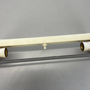 cubic Large 38cm Teak and Metal adjustable wall light element, Germany 1950s