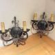 Pair of wrought iron sconces