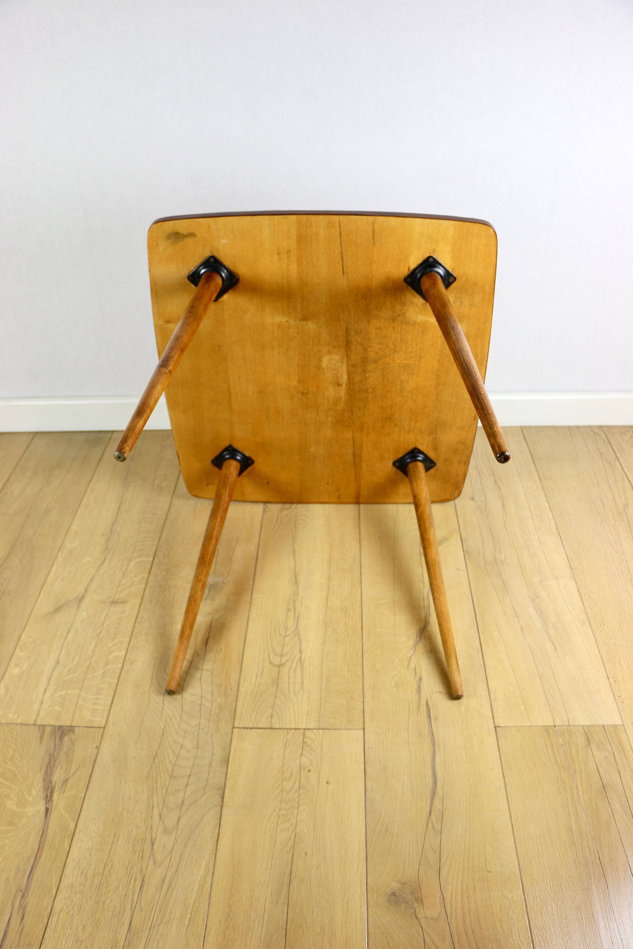 Polish coffee table console 1970s medium square