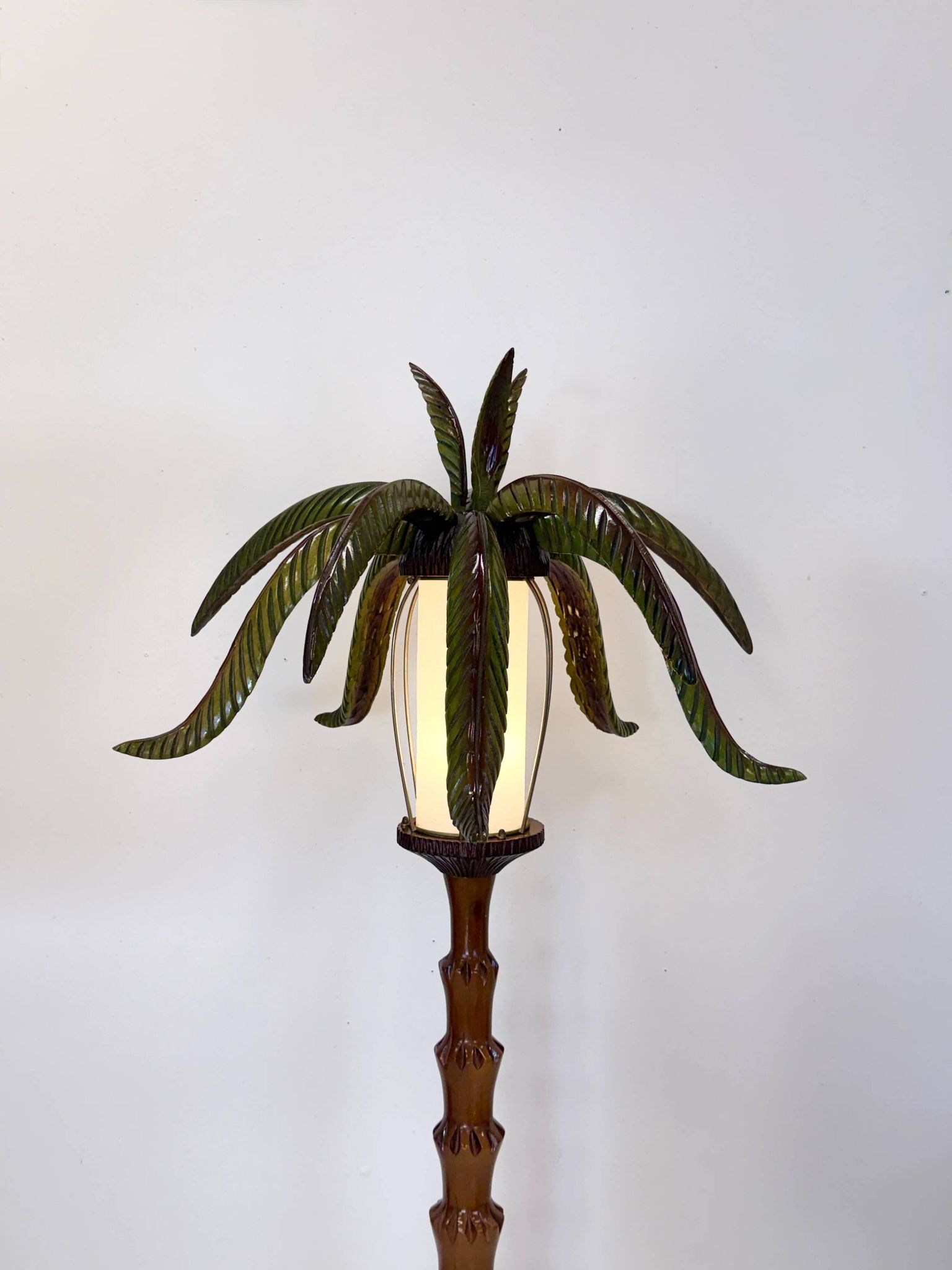 "Palm tree" floor lamp — Aldo Tura, Italy, circa 1960